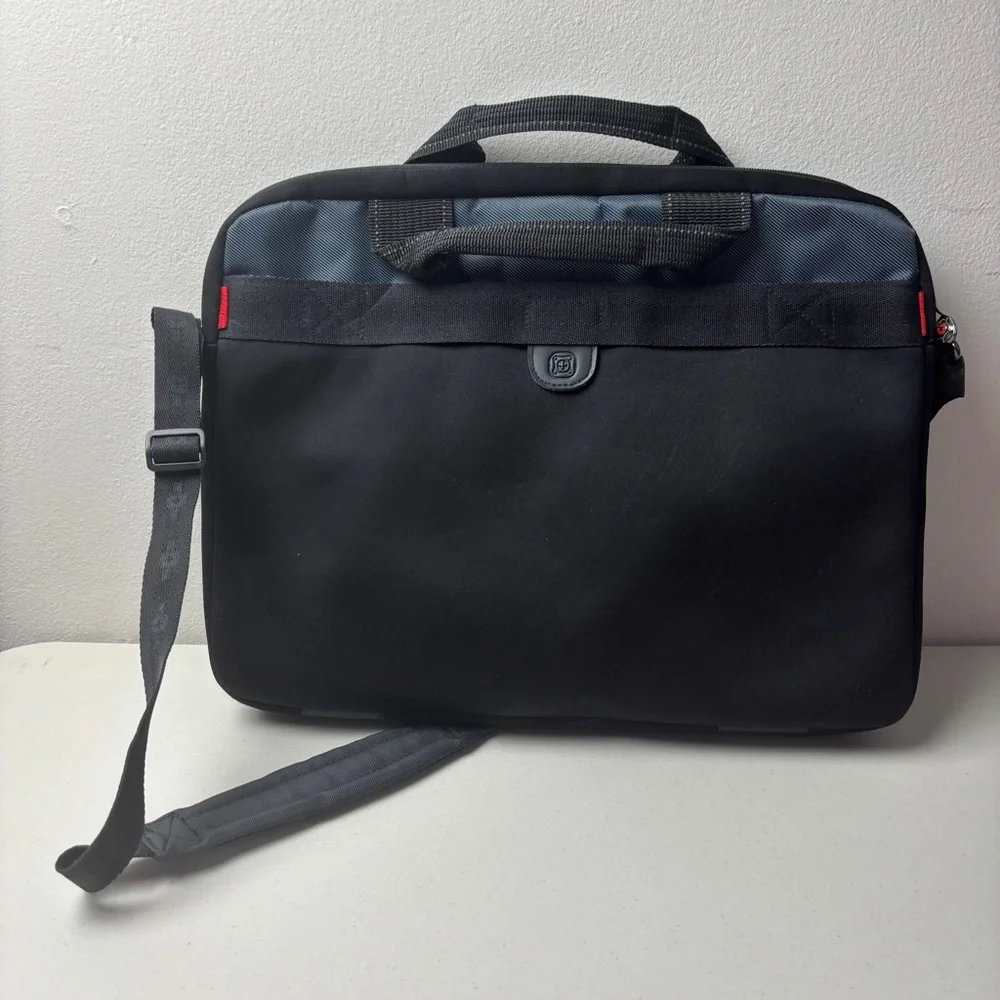 SwissGear Black and Blue Laptop Bag, messenger strap and handles, work, school